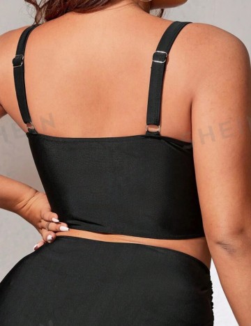 Bustieră de baie Shein Curve+, negru
