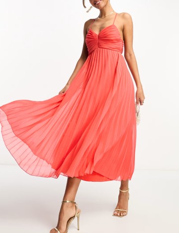 Rochie maxi ASOS, portocaliu