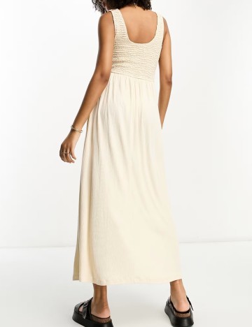 Rochie midi ASOS, bej