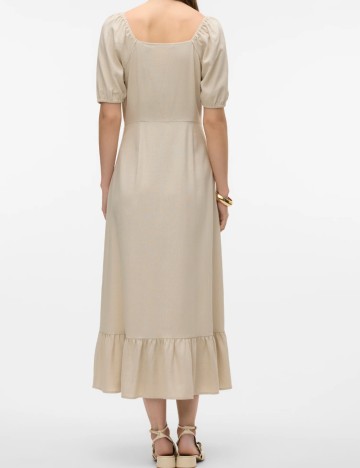 Rochie maxi Vero Moda, bej