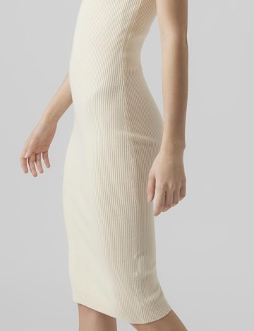 Rochie midi Vero Moda, crem