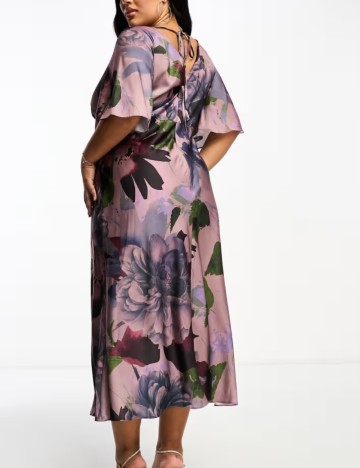 Rochie midi ASOS, mix culori