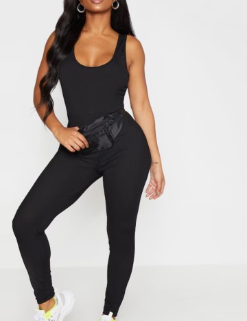 Salopetă lungă PRETTYLITTLETHING, negru