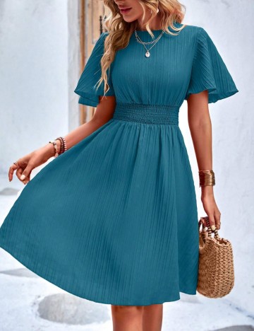 Rochie midi Shein, turcoaz