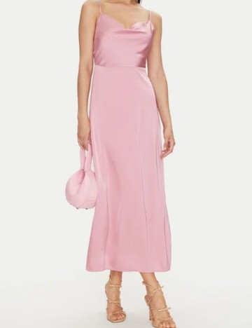 Rochie midi Vila, roz
