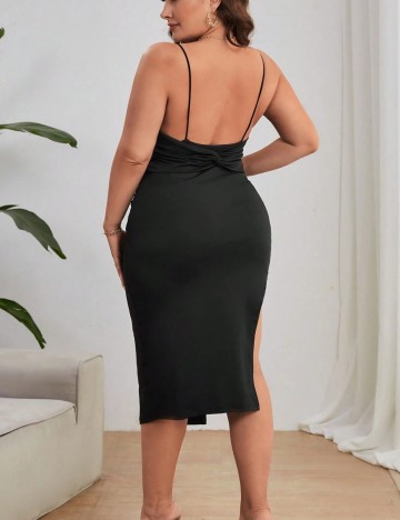 Rochie midi Shein Curve+, negru