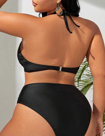 Costum de baie Shein Curve+, negru