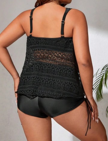 Costum de baie Shein Curve+, negru