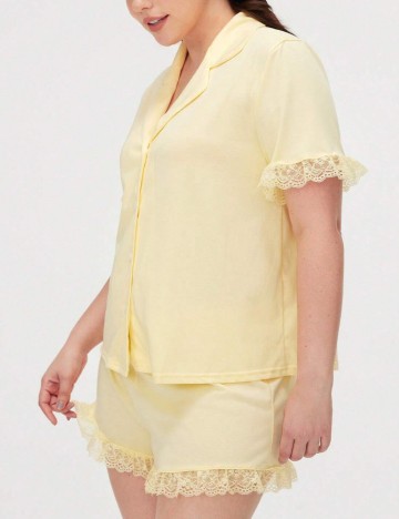Compleu pijamale Shein, galben