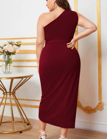 Rochie midi Shein Curve+, vișiniu