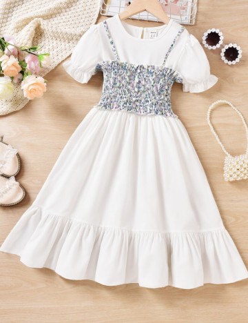 Rochie midi Shein, alb