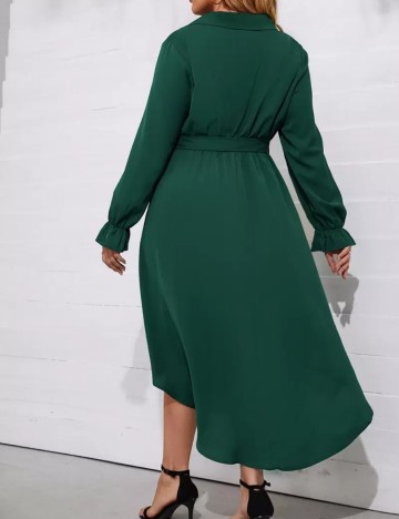 Rochie midi Shein Curve+, verde