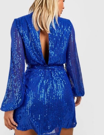 Rochie mini Boohoo, albastru