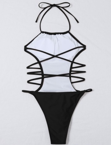 Costum de baie întreg Shein, negru