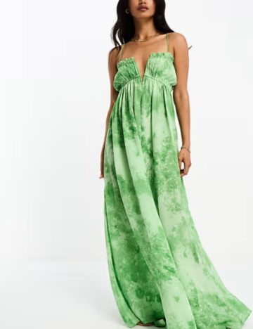 Rochie maxi ASOS, verde