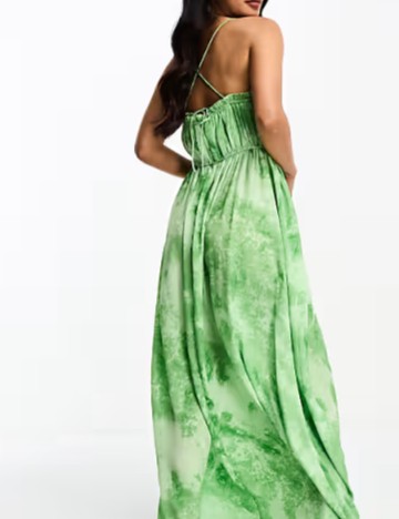 Rochie maxi ASOS, verde