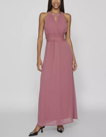 Rochie maxi Vila, roz