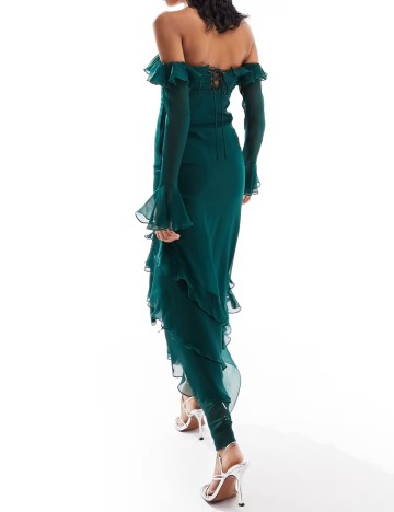 Rochie maxi ASOS, verde