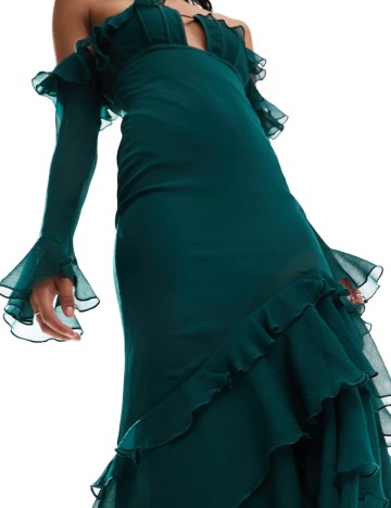Rochie maxi ASOS, verde