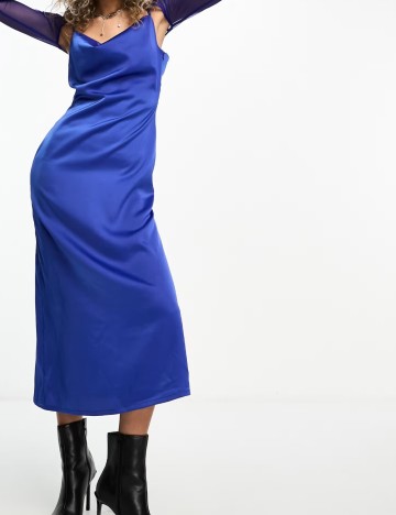 Rochie midi Heartbreak, albastru
