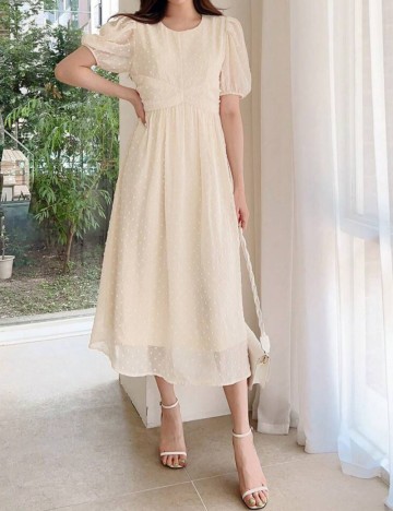 Rochie midi DAZY by Shein, crem