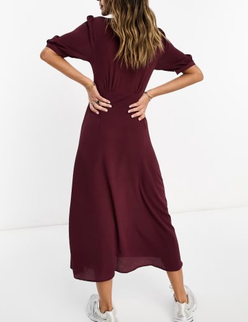 Rochie midi ASOS, vișiniu