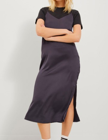 Rochie midi JJXX, gri