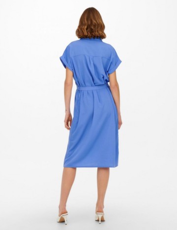 Rochie tip cămașă Only, albastru