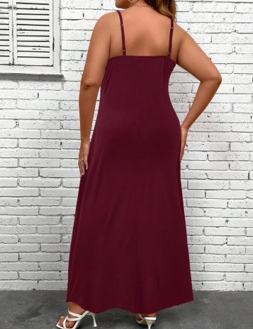Rochie maxi Shein Curve+, vișiniu