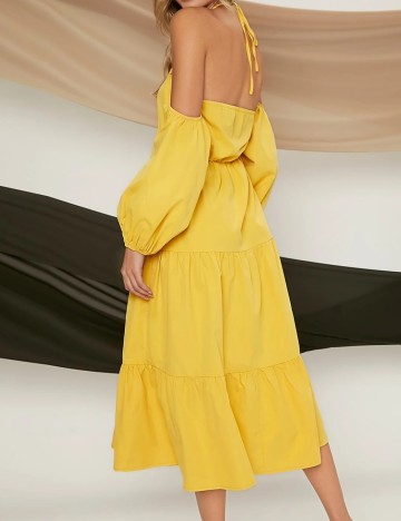 Rochie midi Shein, galben