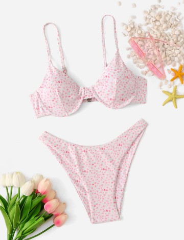Costum de baie Shein, mix culori