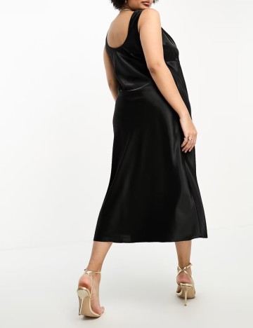 Rochie midi ASOS, negru