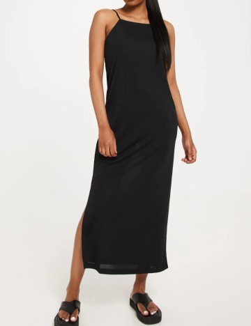 Rochie midi Pieces, negru