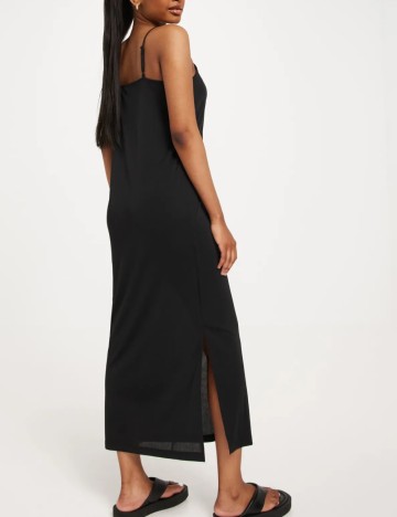 Rochie midi Pieces, negru