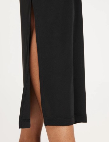 Rochie midi Pieces, negru