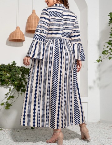 Rochie maxi Shein Curve+, mix culori