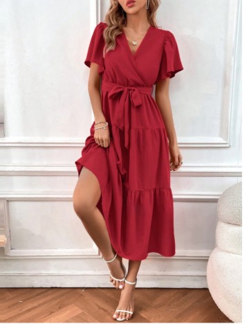 Rochie midi Shein, roșu
