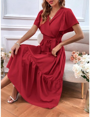 Rochie midi Shein, roșu