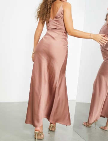 Rochie maxi ASOS, cappucino