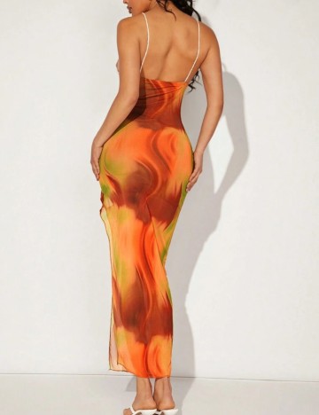 Rochie maxi Shein, mix culori