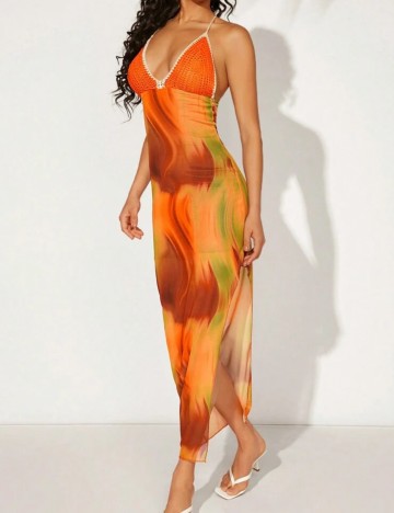 Rochie maxi Shein, mix culori