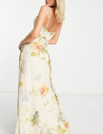 Rochie maxi HOPE & IVY, crem