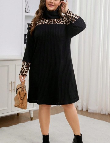 Rochie mini Shein Curve+, negru