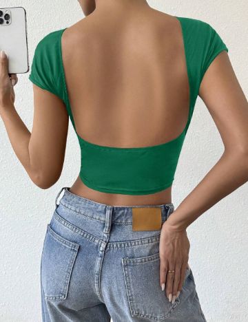 Top Shein, verde