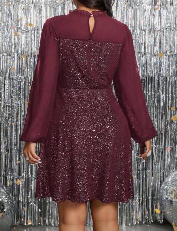 Rochie mini Shein Curve+, vișiniu