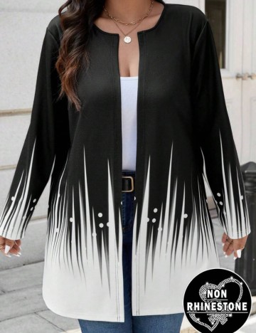 Cardigan Shein Curve+, mix culori