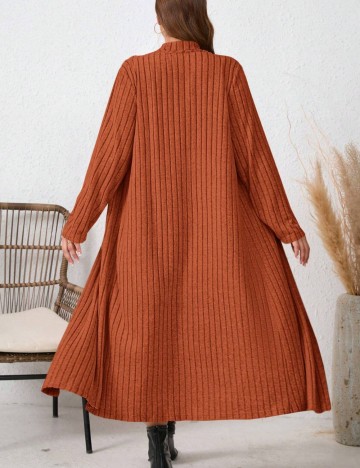Set Rochie și Cardigan Shein Curve+, cărămiziu