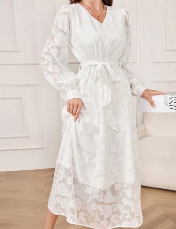 Rochie midi Shein, alb