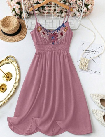 Rochie mini Shein Curve+, roz