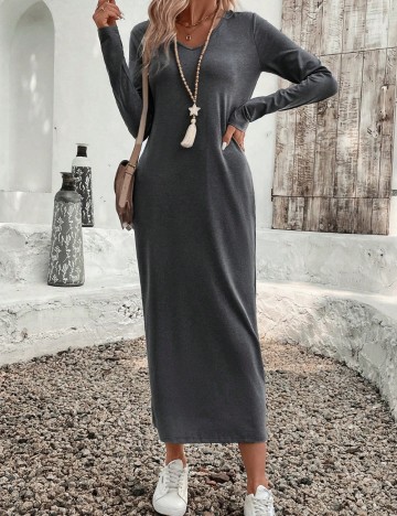 Rochie midi Shein, gri